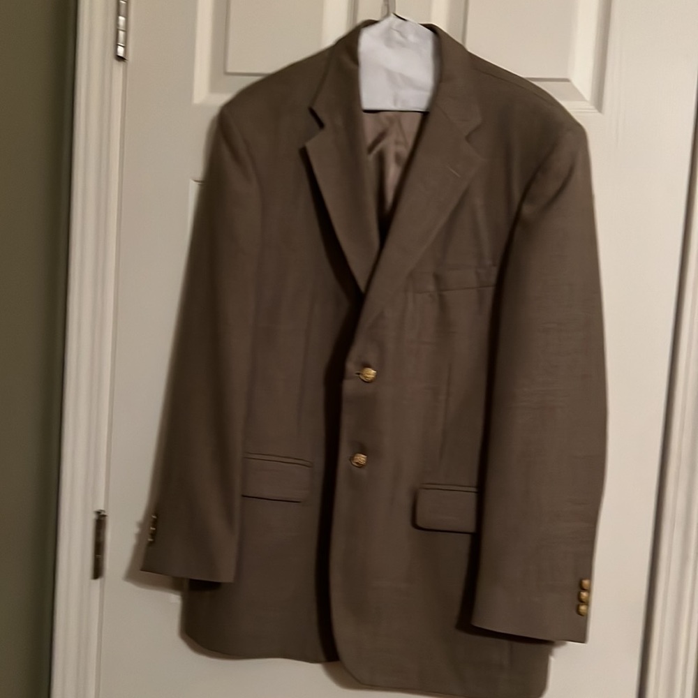 STAFFORD Wool-Blend Sports Blazer Taupe